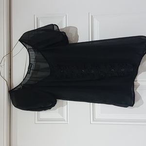 Black sheer top